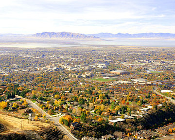 Utah Lake and Provo Utah