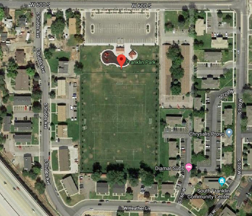 Franklin Park, Provo Utah Google Earth