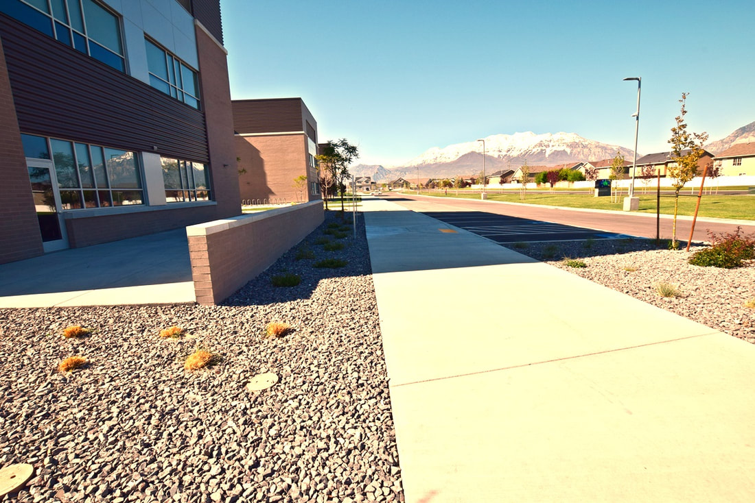 Provo High School Front Walk